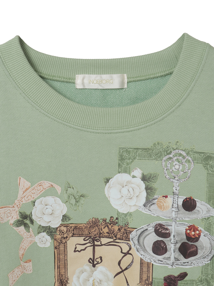 メゾンドカメリアワンポイントpt.トレーナー 詳細画像 ピスタチオ 3