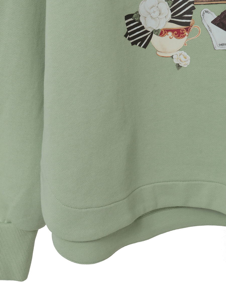 メゾンドカメリアワンポイントpt.トレーナー 詳細画像 ピスタチオ 5