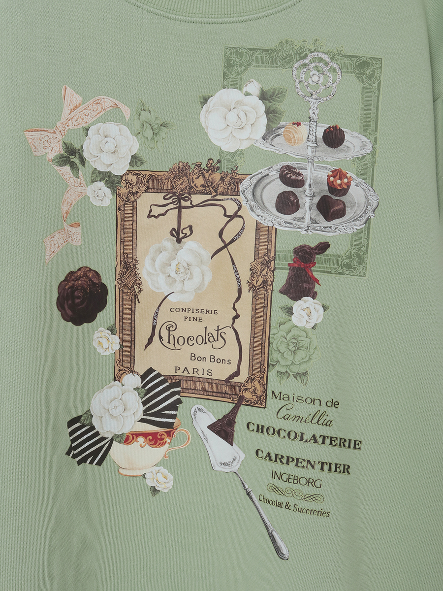 メゾンドカメリアワンポイントpt.トレーナー 詳細画像 ピスタチオ 6