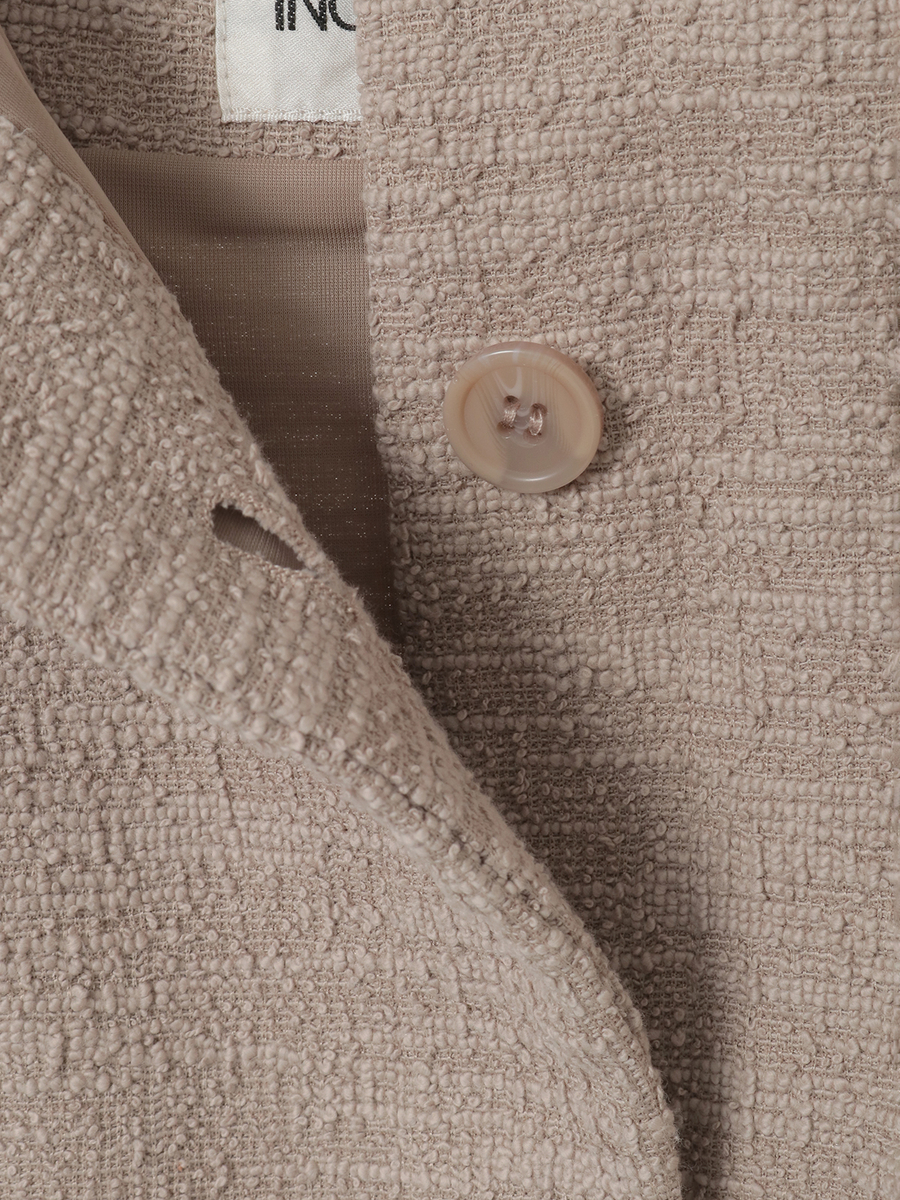 ジャージーツイードコサージュ付きブラウス 詳細画像 クロ 6