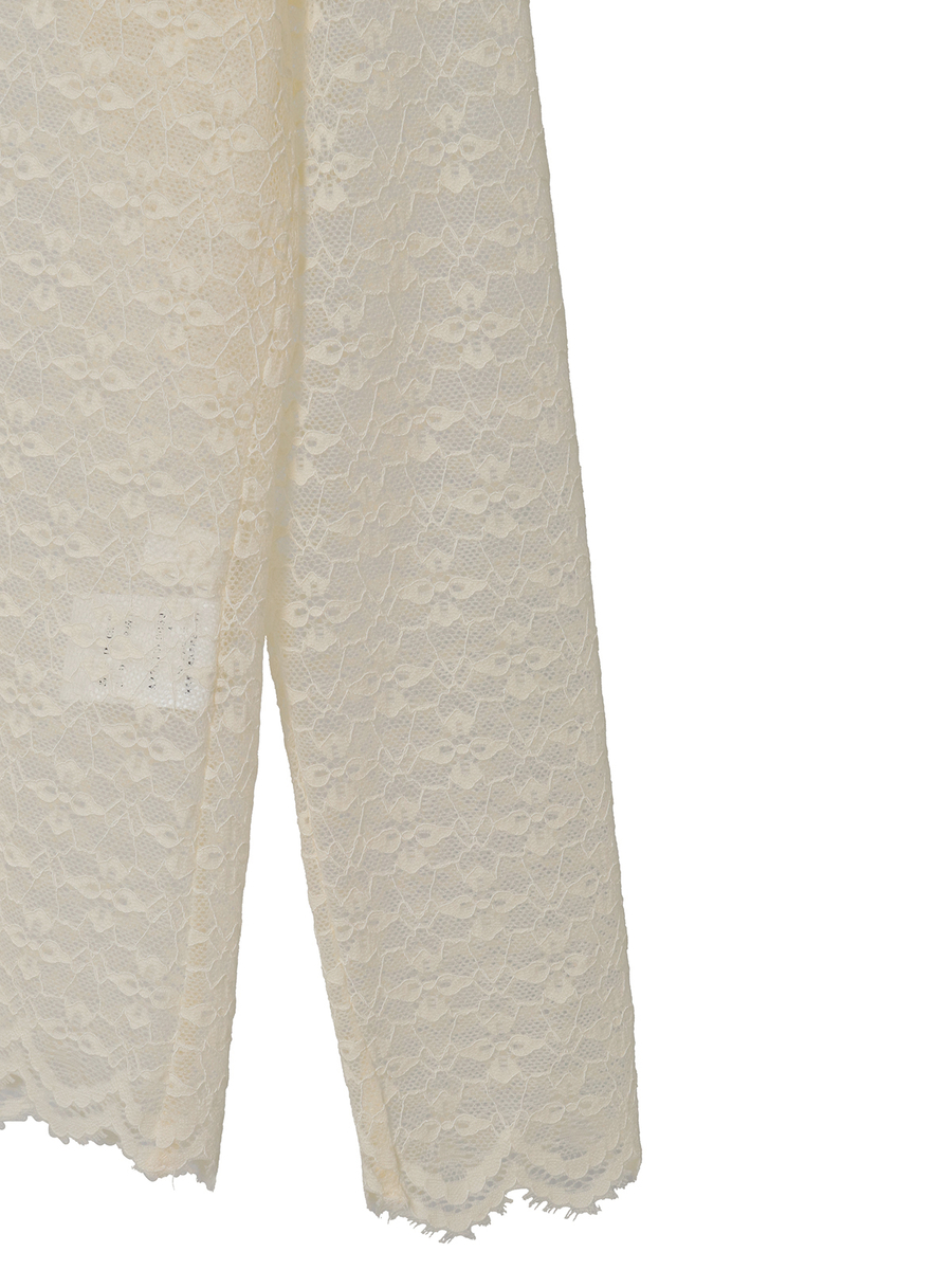 ストレッチレースモックネックインナー 詳細画像 シロ 4