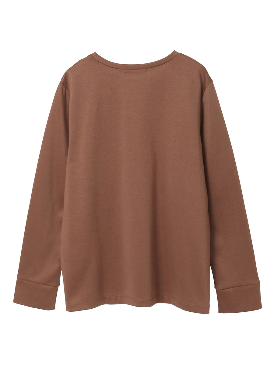 ドットコスメワンポイント刺繍カットソー 詳細画像 ベージュ 2