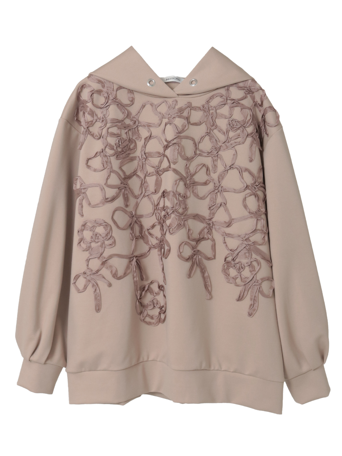 リボン刺繍カットソーフーディ｜ピンクハウスオフィシャルオンライン