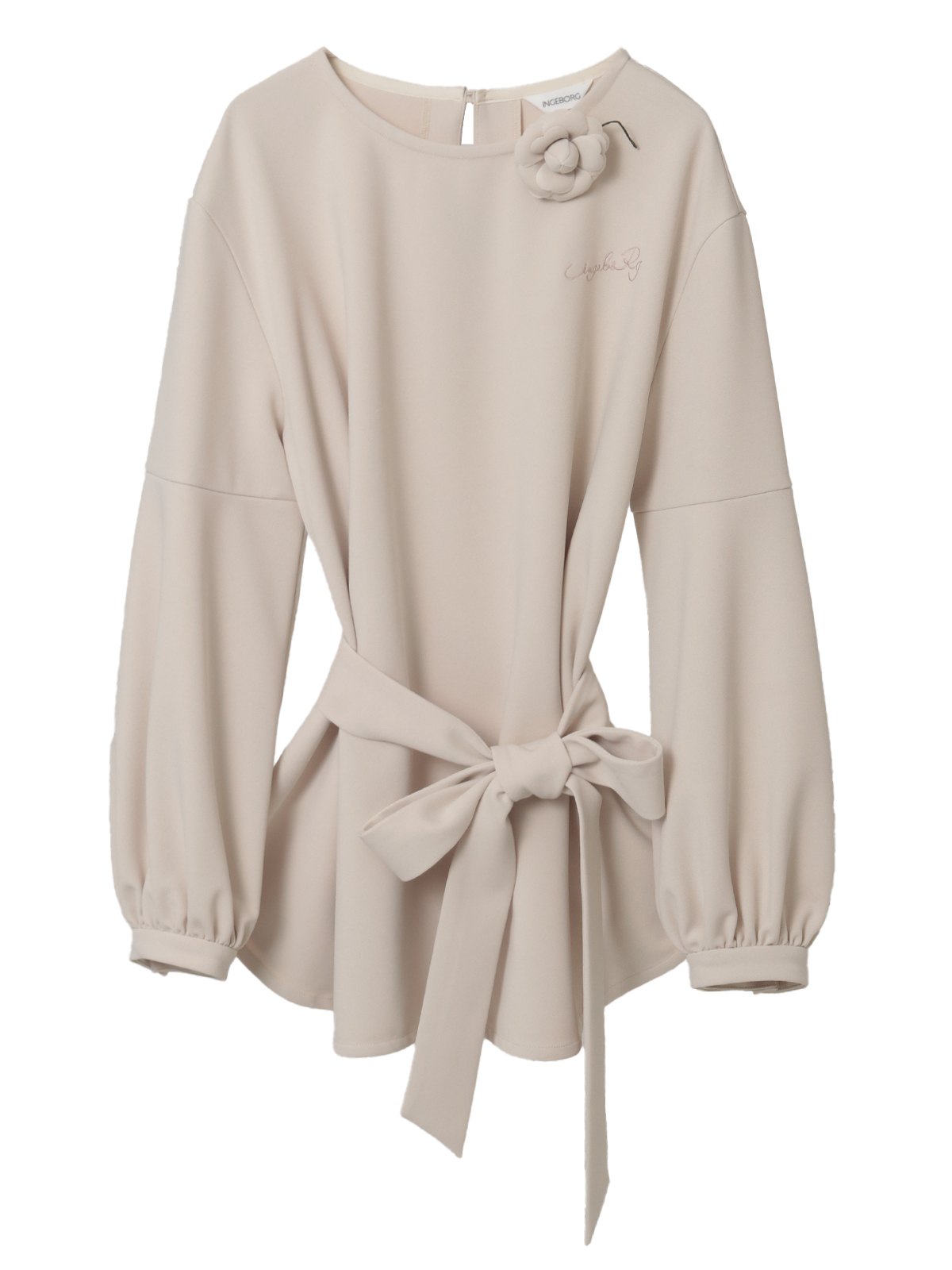 コサージュ付きロゴ刺繍入りカットソー｜ピンクハウスオフィシャル