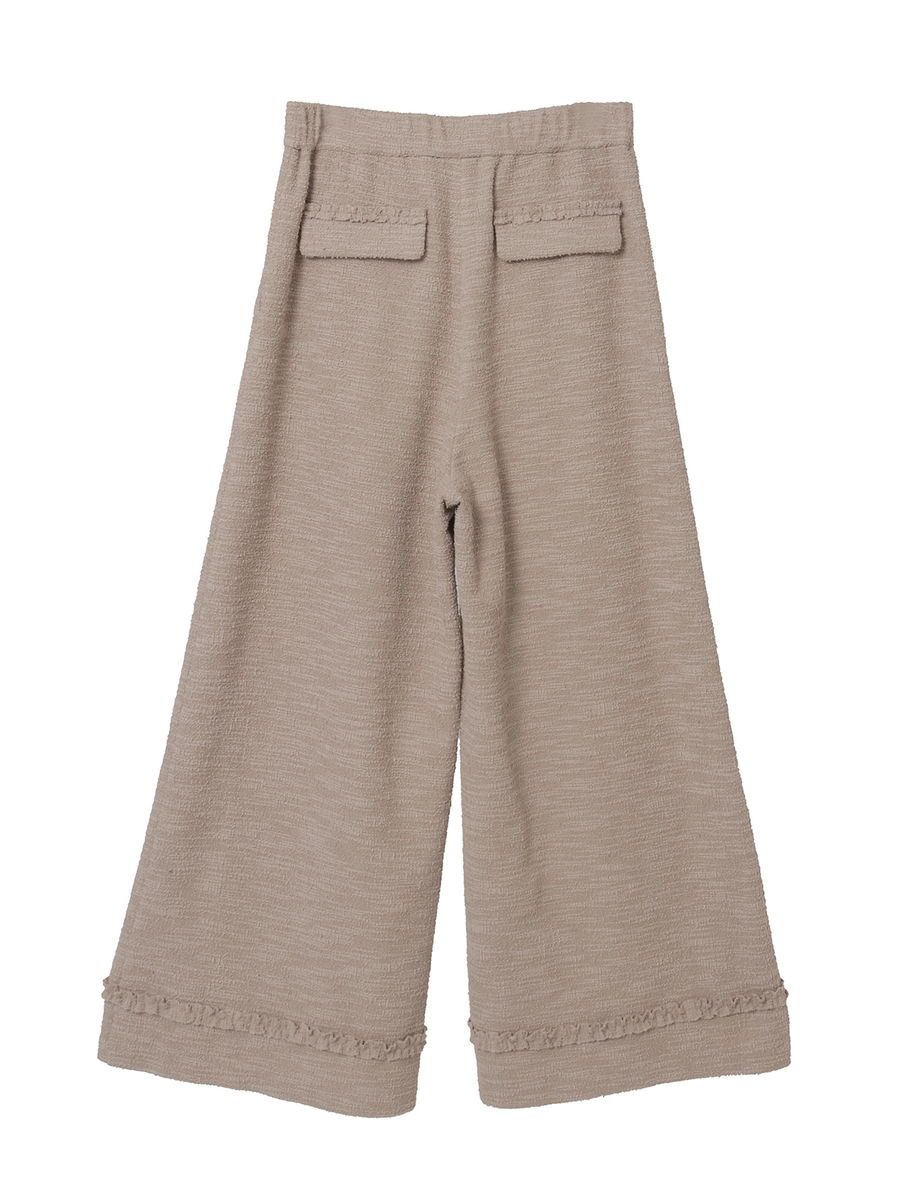 ジャージーツイードワイドパンツ 詳細画像 ベージュ 2
