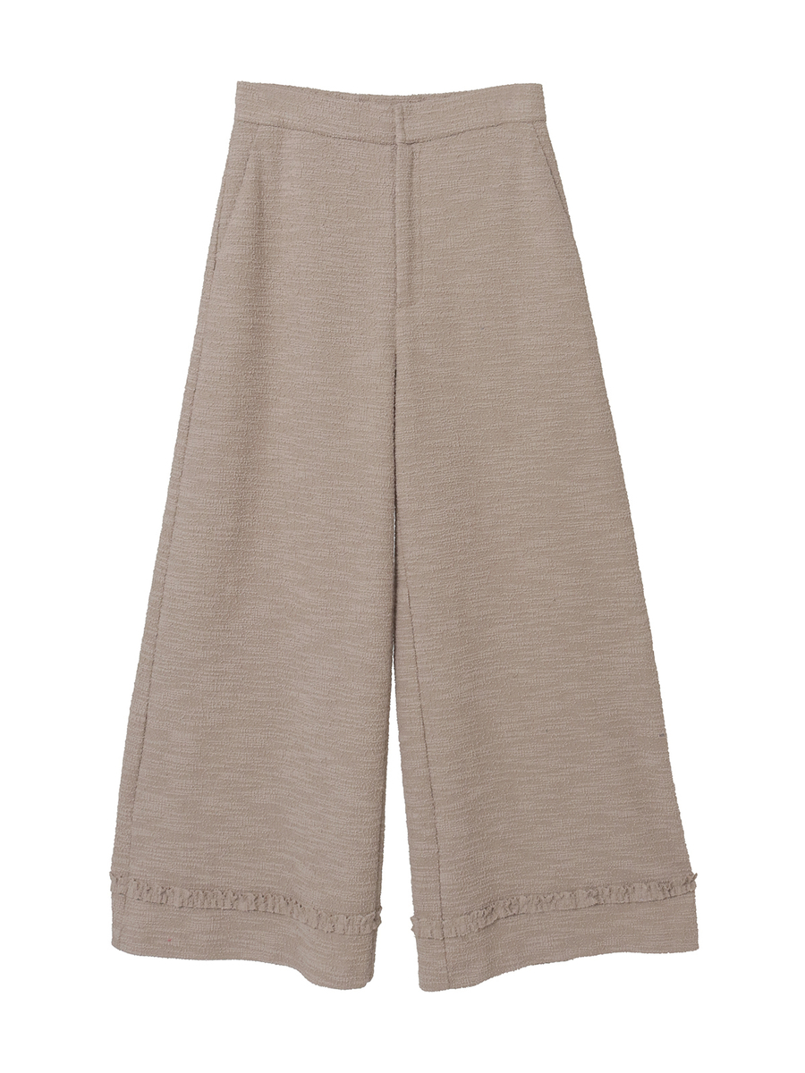 ジャージーツイードワイドパンツ 詳細画像 ベージュ 1