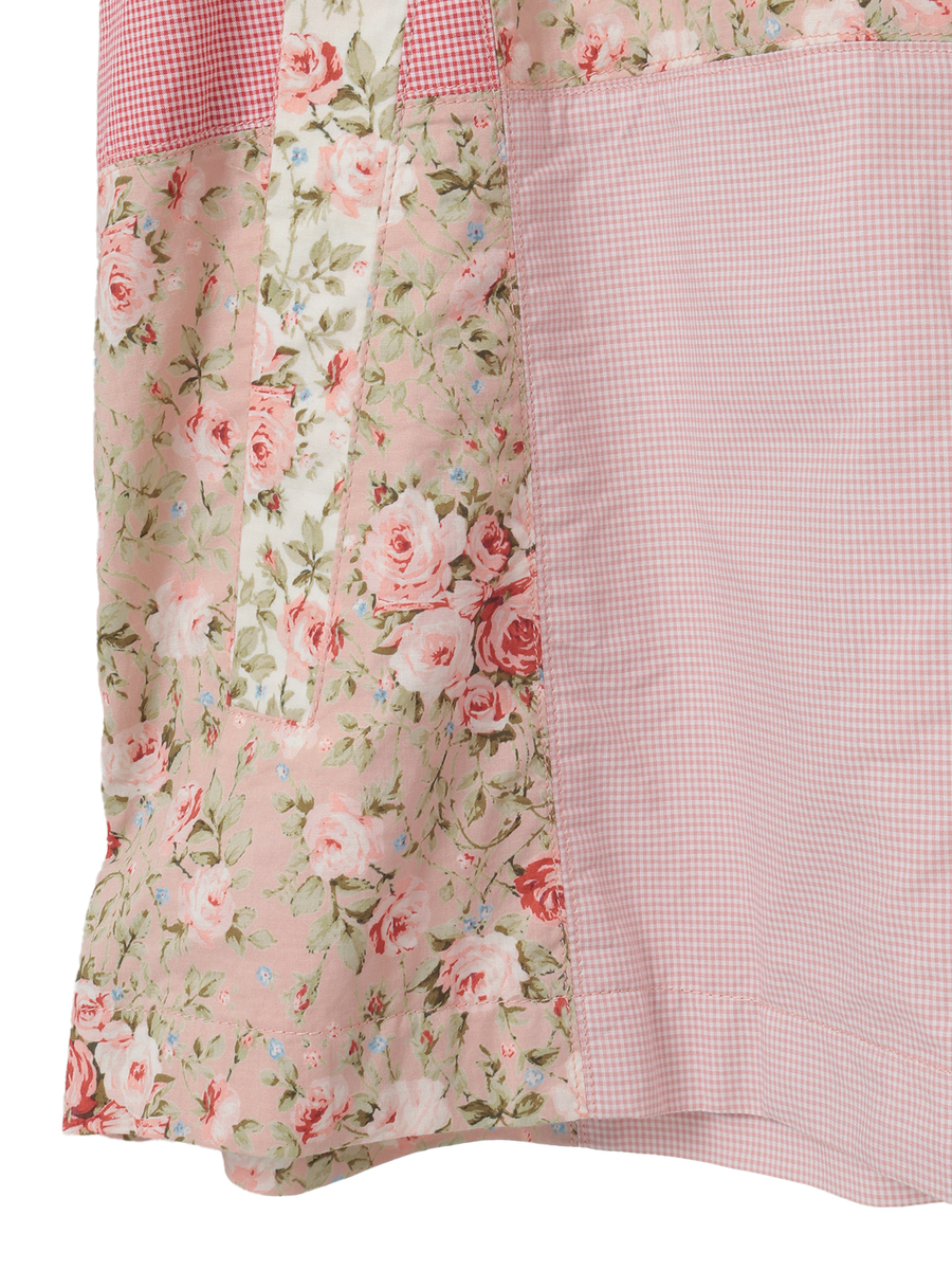 小バラプリントパッチワークシャツブルゾン 詳細画像 クロ×キナリ 5