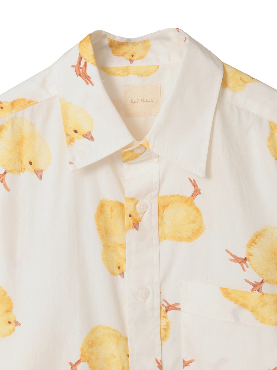 ひよこプリントシャツブラウス 詳細画像 ピンク 3