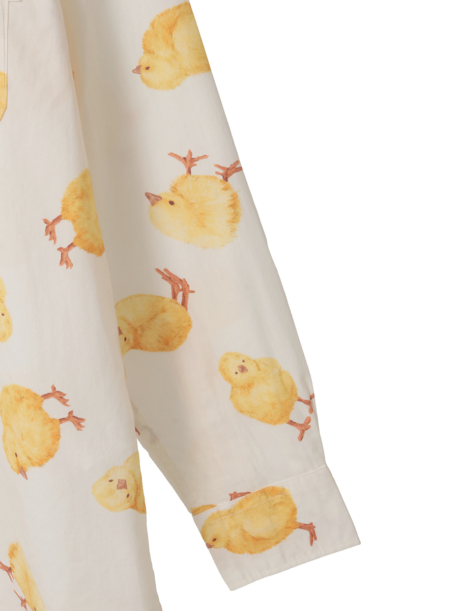 ひよこプリントシャツブラウス 詳細画像 ピンク 6