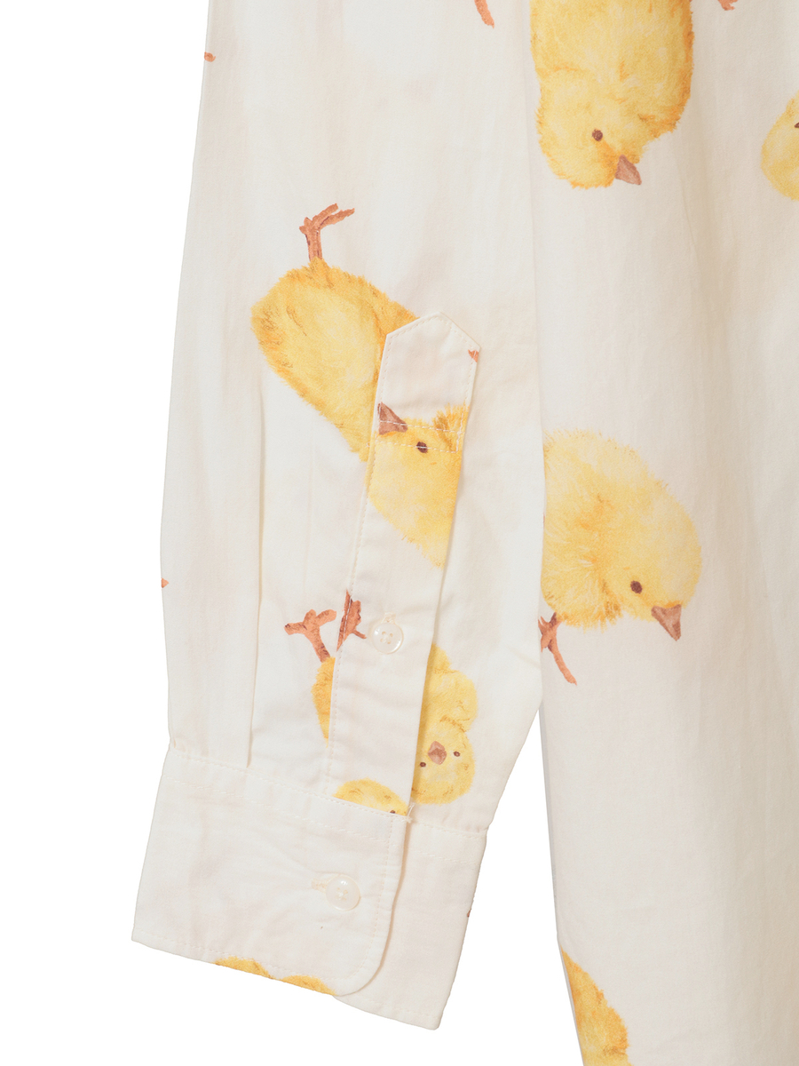 ひよこプリントシャツブラウス 詳細画像 ピンク 7