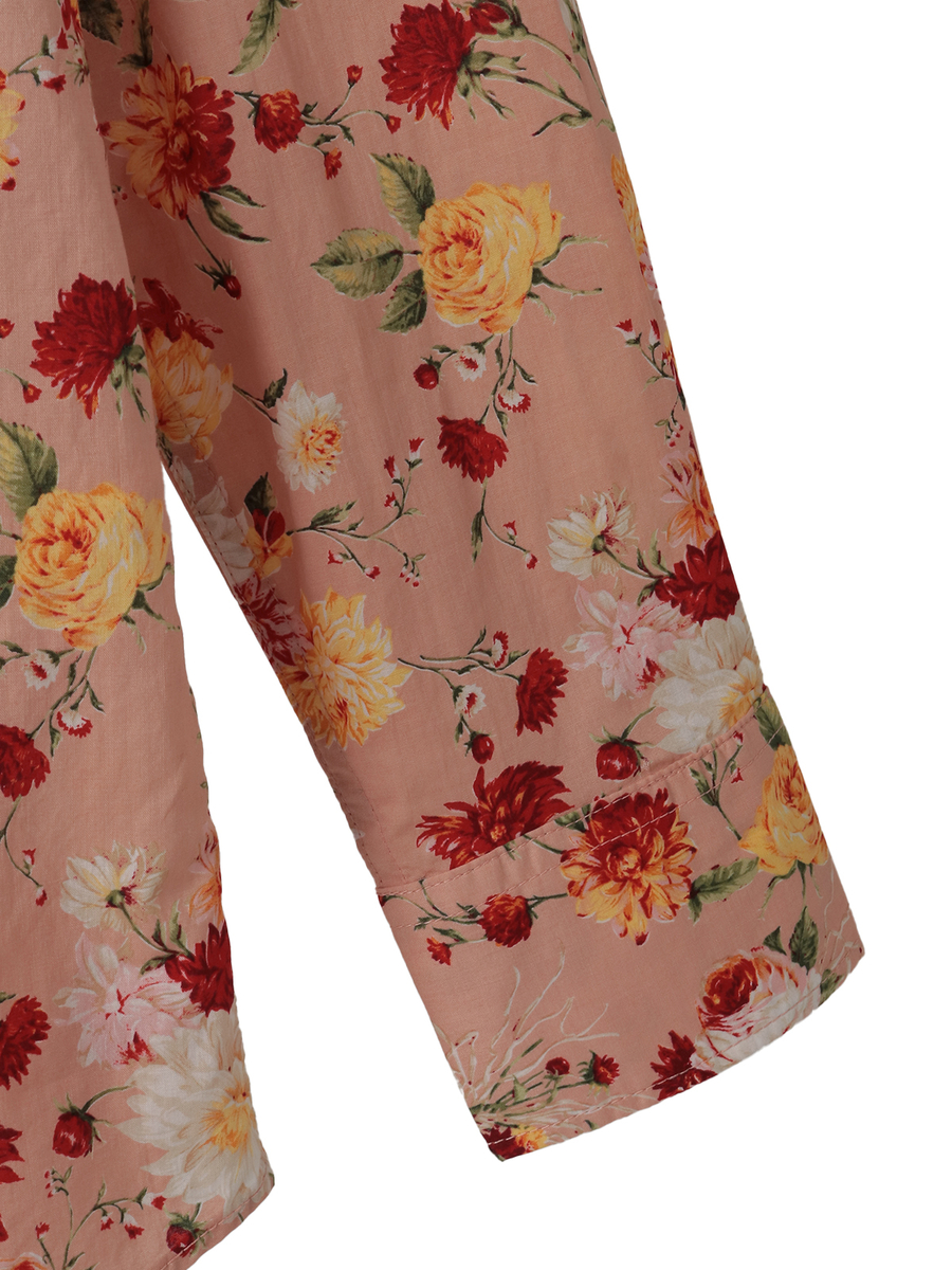 ジョセフィーヌプリントシャツブラウス 詳細画像 クロ 4