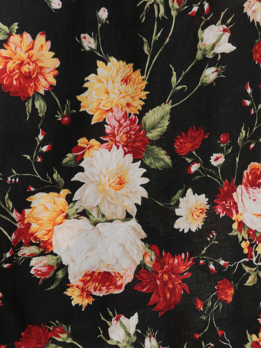 ジョセフィーヌプリントシャツブラウス 詳細画像 クロ 9