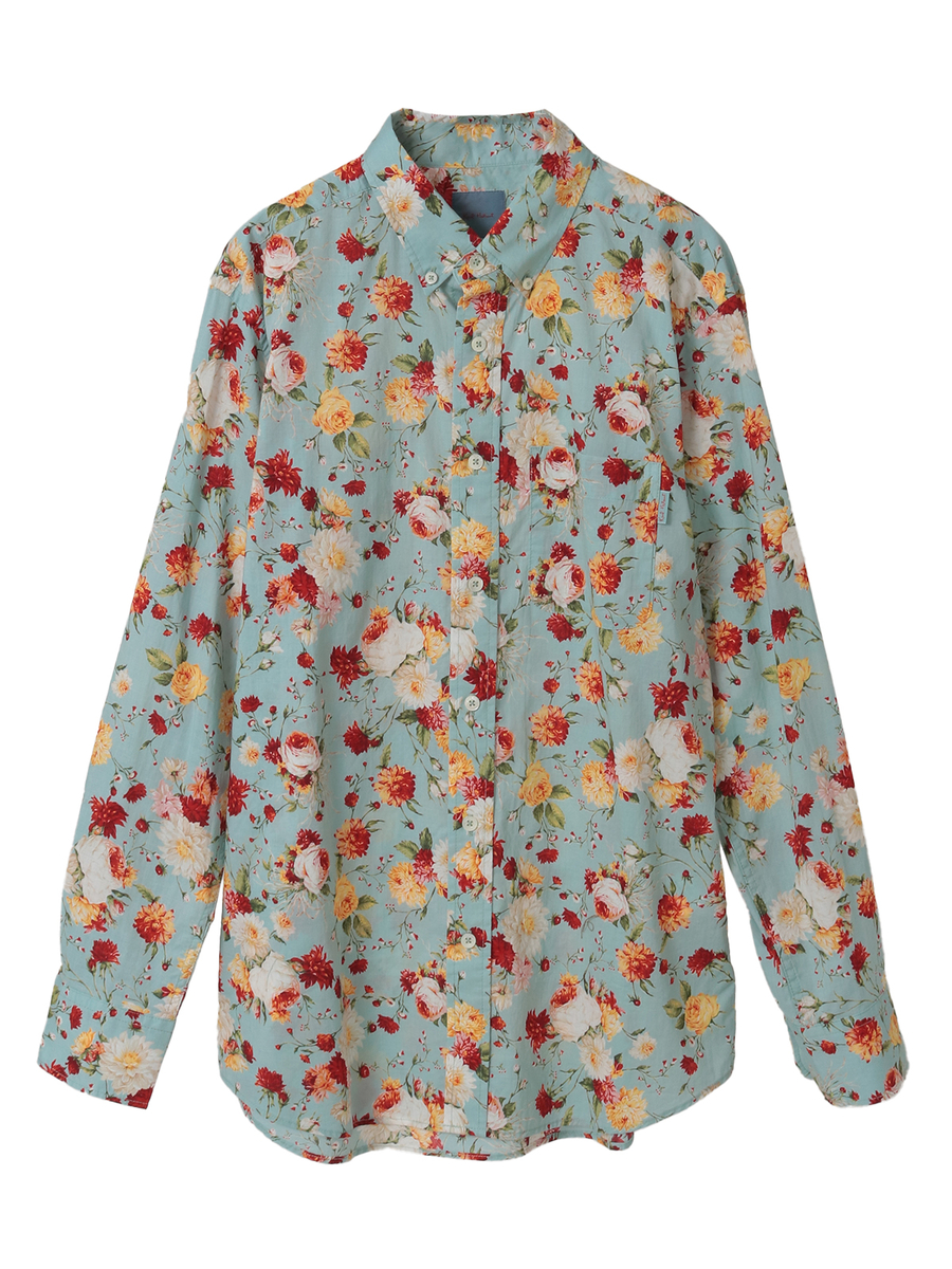 ジョセフィーヌプリントシャツブラウス 詳細画像 ブルーグレー 1