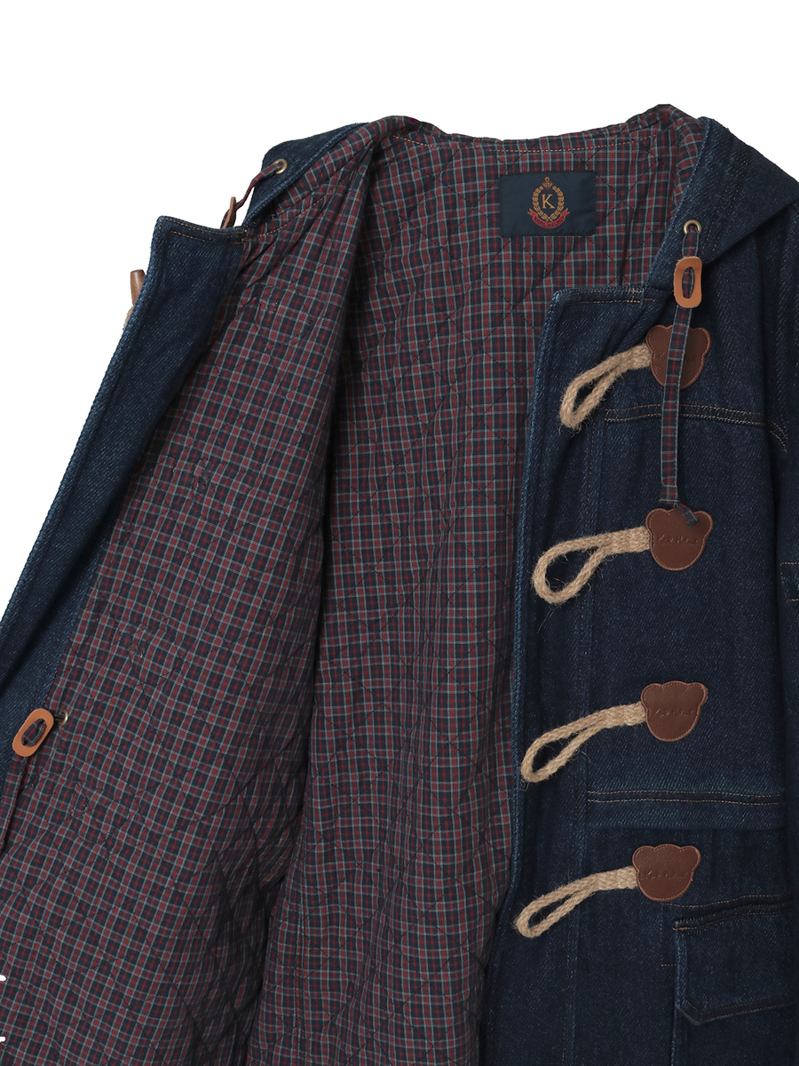 デニムダッフルコート 詳細画像 クロ 10