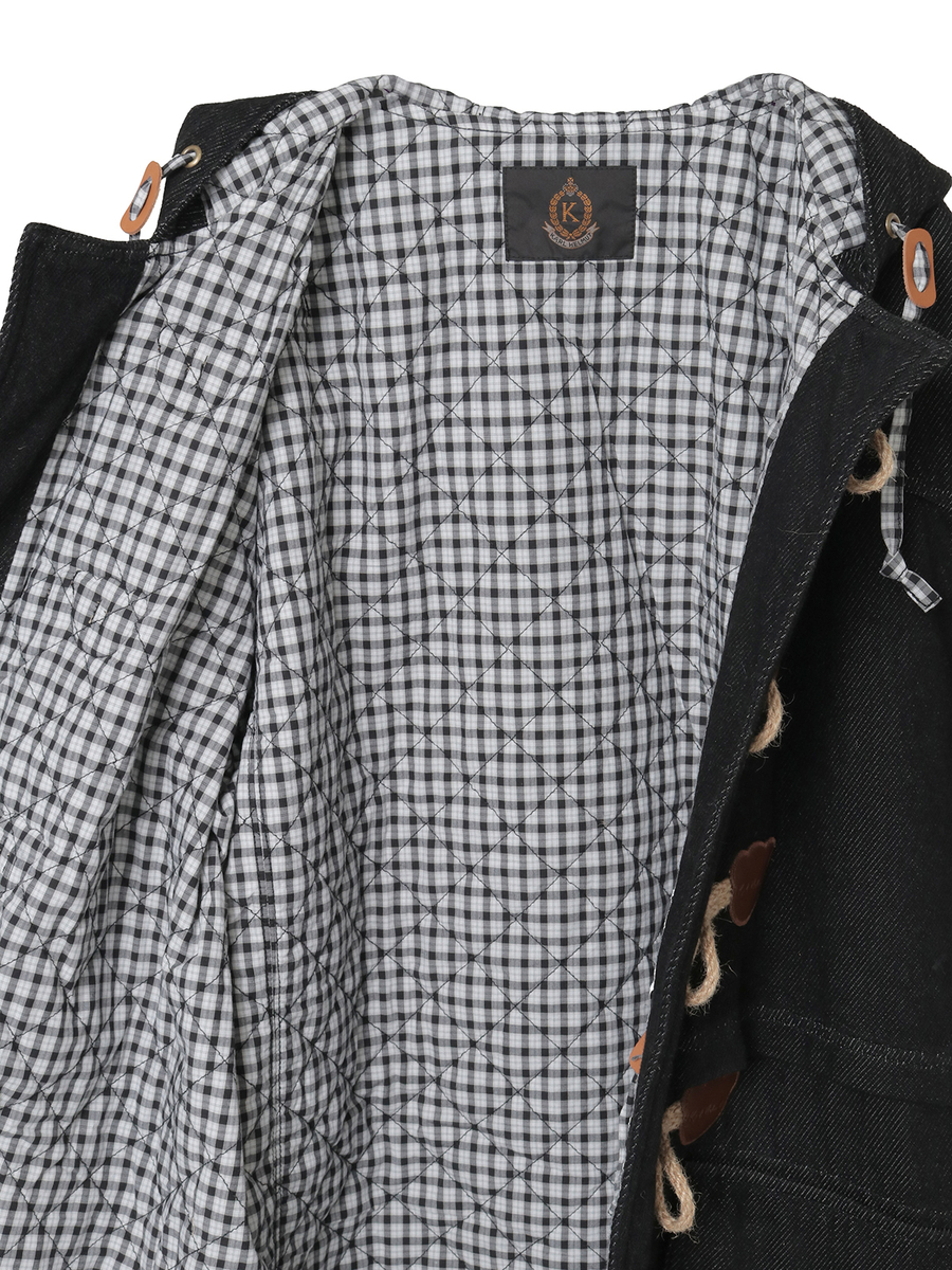 デニムダッフルコート 詳細画像 クロ 12