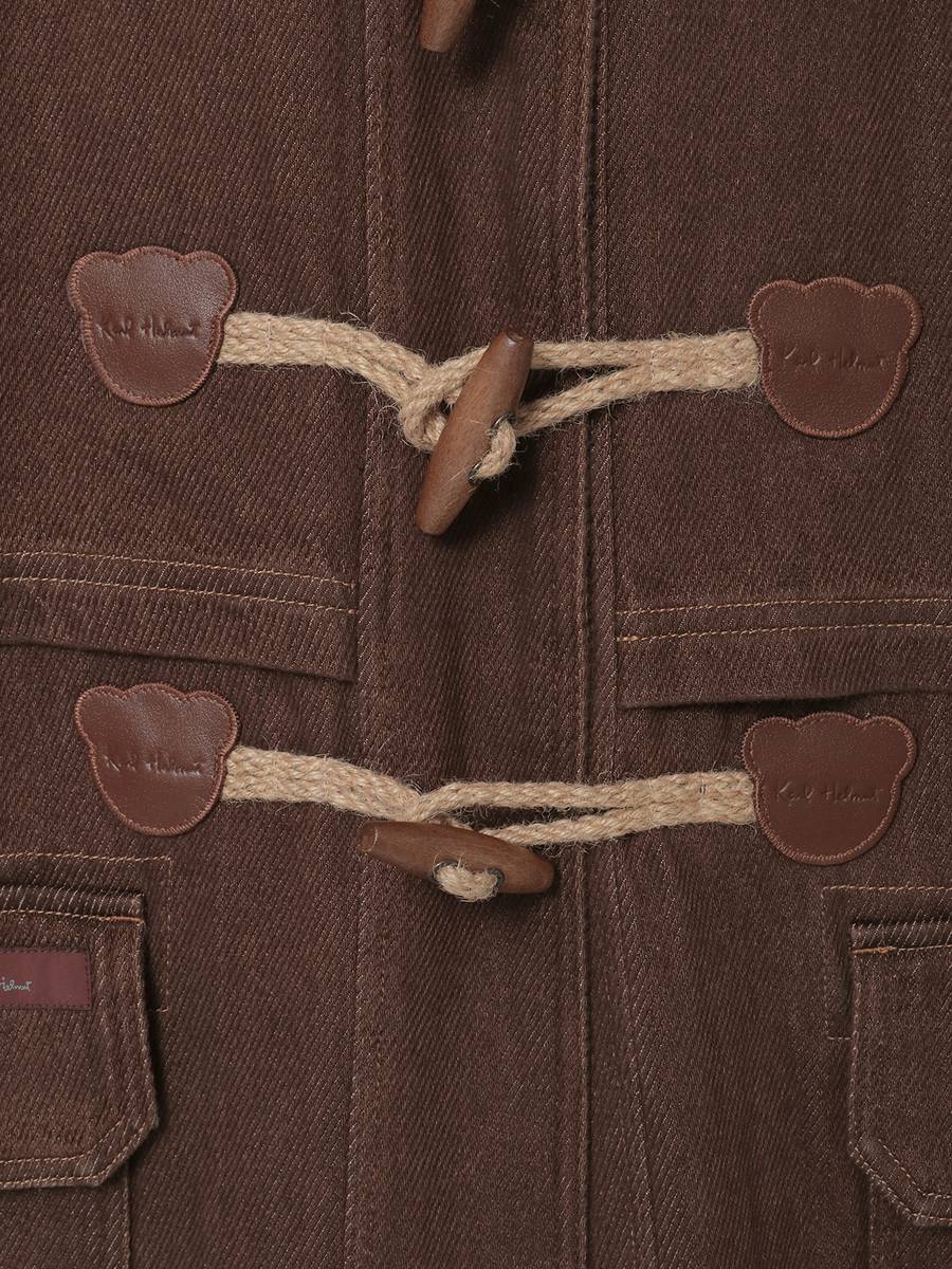 デニムダッフルコート 詳細画像 クロ 13