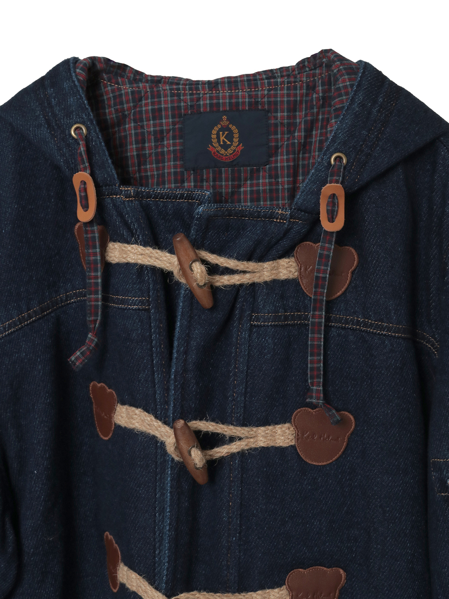 デニムダッフルコート 詳細画像 クロ 3