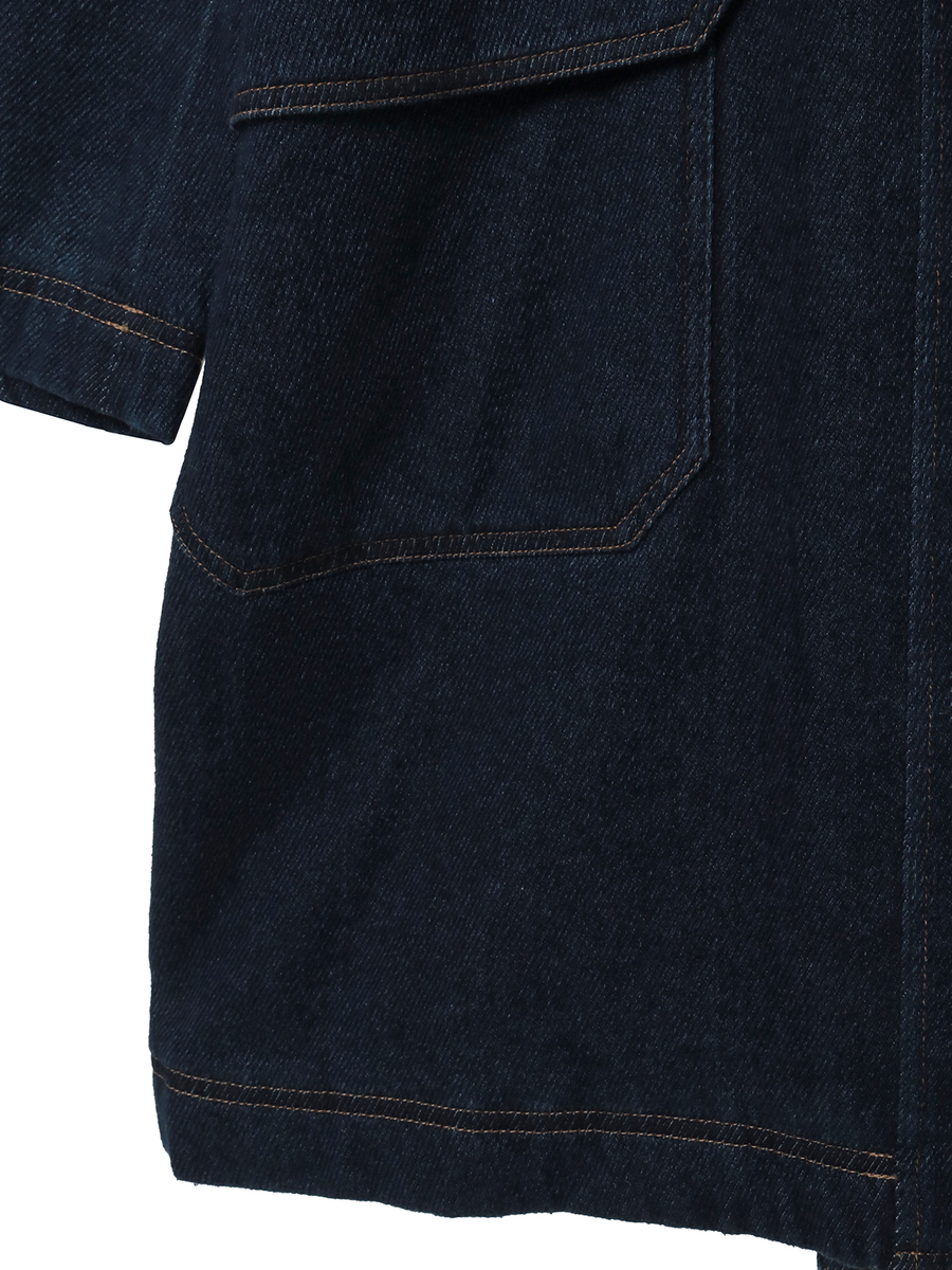 デニムダッフルコート 詳細画像 クロ 5