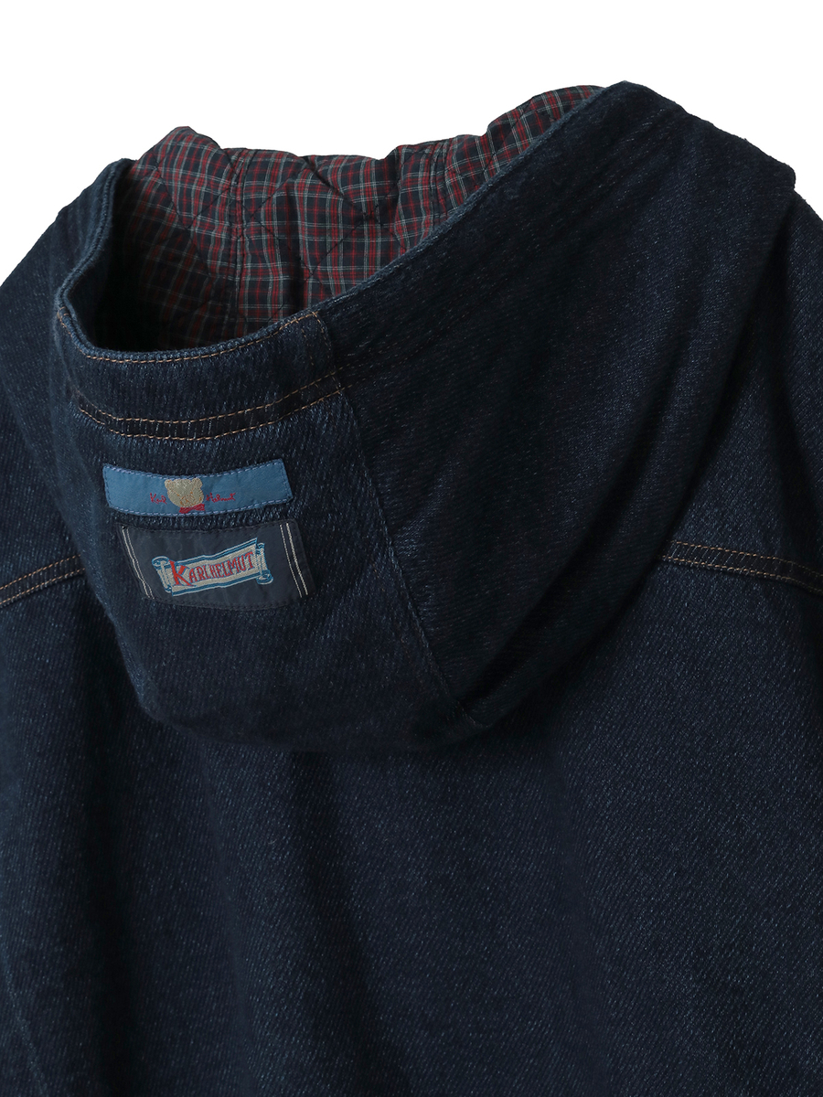 デニムダッフルコート 詳細画像 クロ 8