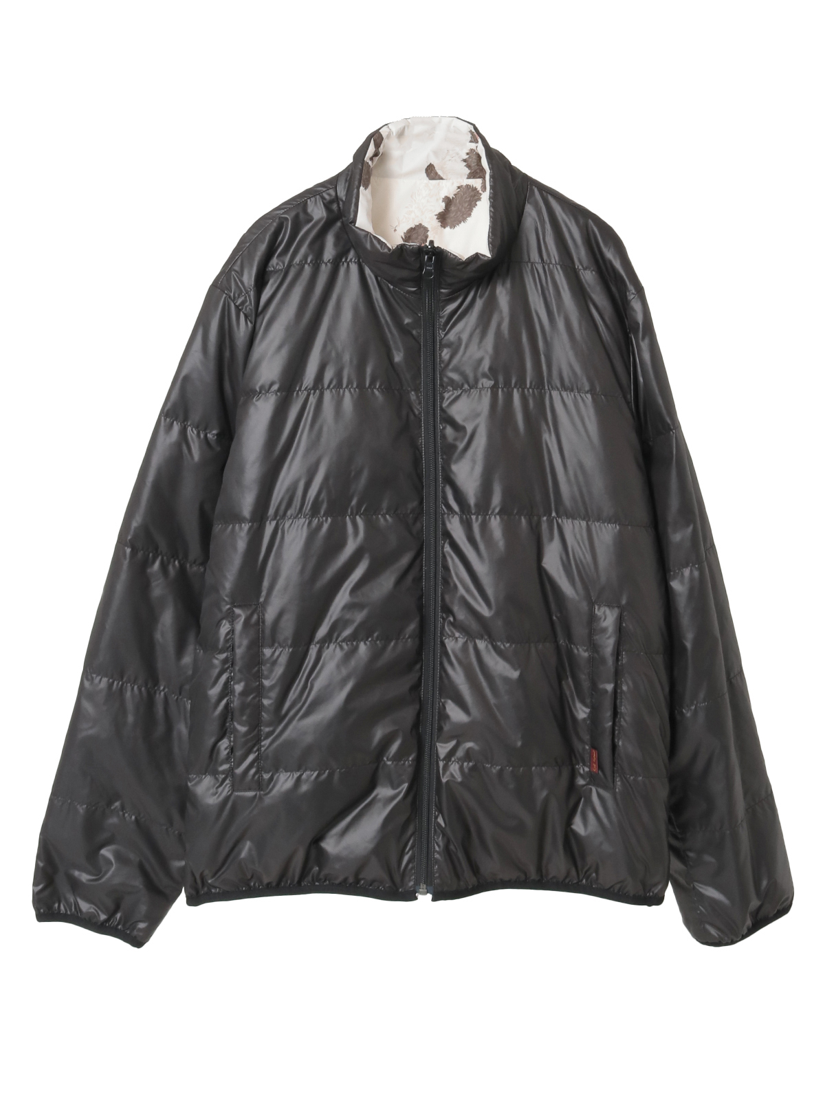 猫プリント使いリバーシブルダウンジャケット｜ピンクハウス