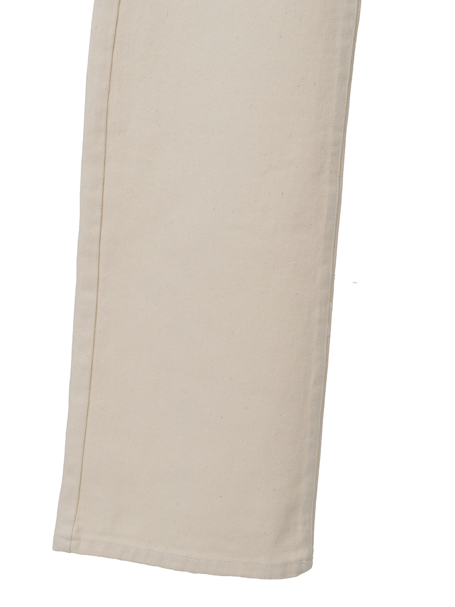 Kロゴアップリケ＆ネームワッペンいっぱいストレッチデニムパンツ 詳細画像 アイボリー 4