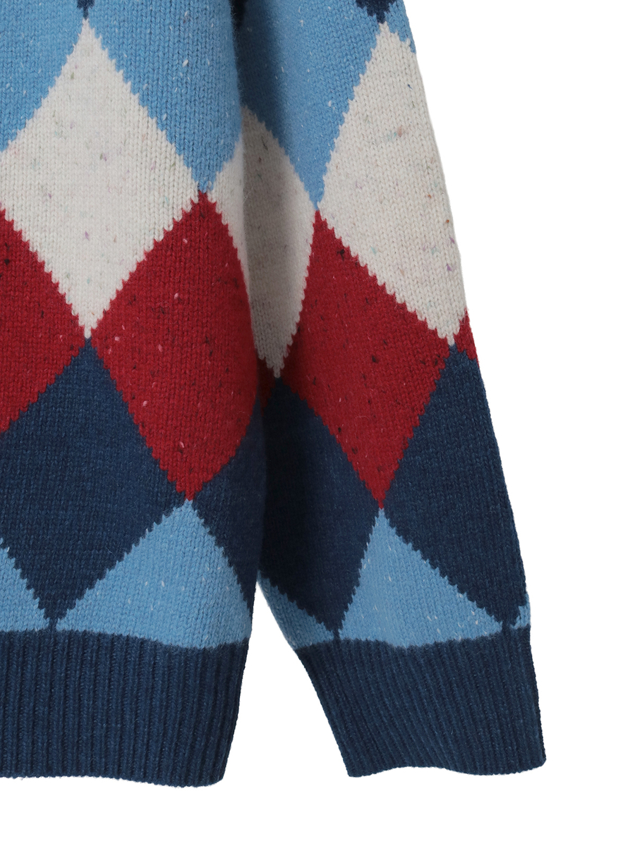 アーガイルニットカーディガン 詳細画像 ネイビー系 4