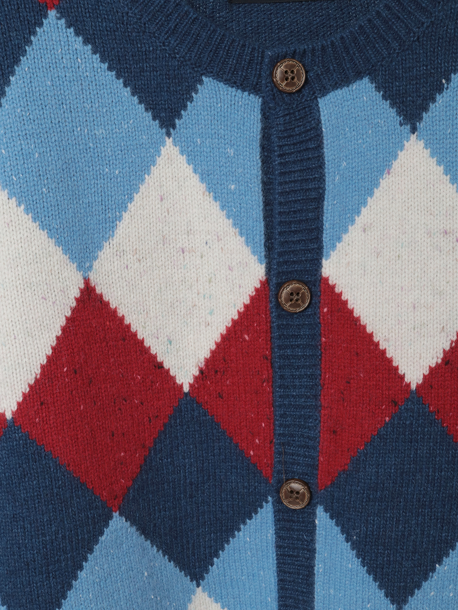 アーガイルニットカーディガン 詳細画像 ネイビー系 6