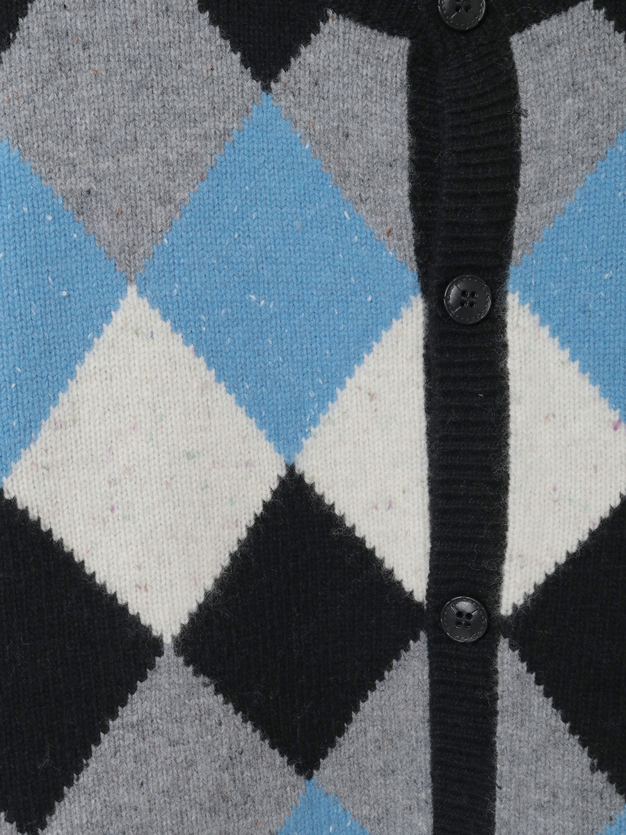 アーガイルニットカーディガン 詳細画像 ネイビー系 7