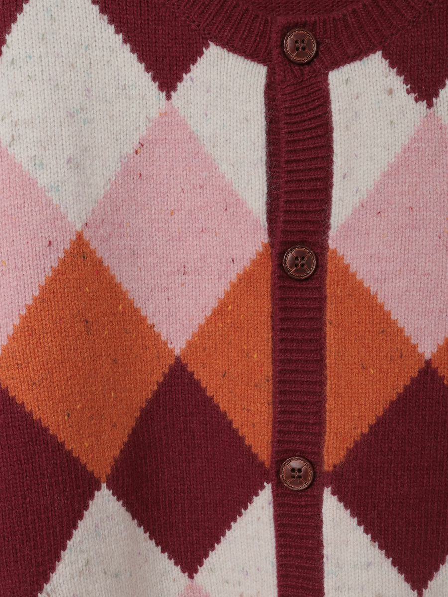 アーガイルニットカーディガン 詳細画像 ネイビー系 8