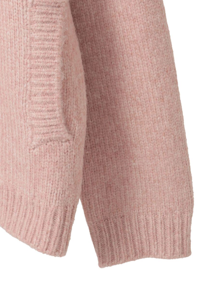 Kロゴワッペン使いフルジップニットカーディガン 詳細画像 キナリ系 4