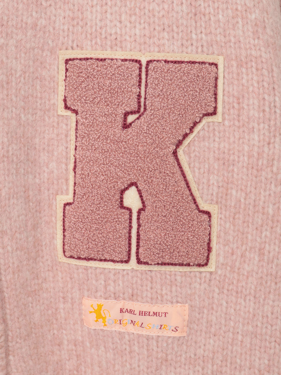 Kロゴワッペン使いフルジップニットカーディガン 詳細画像 キナリ系 7