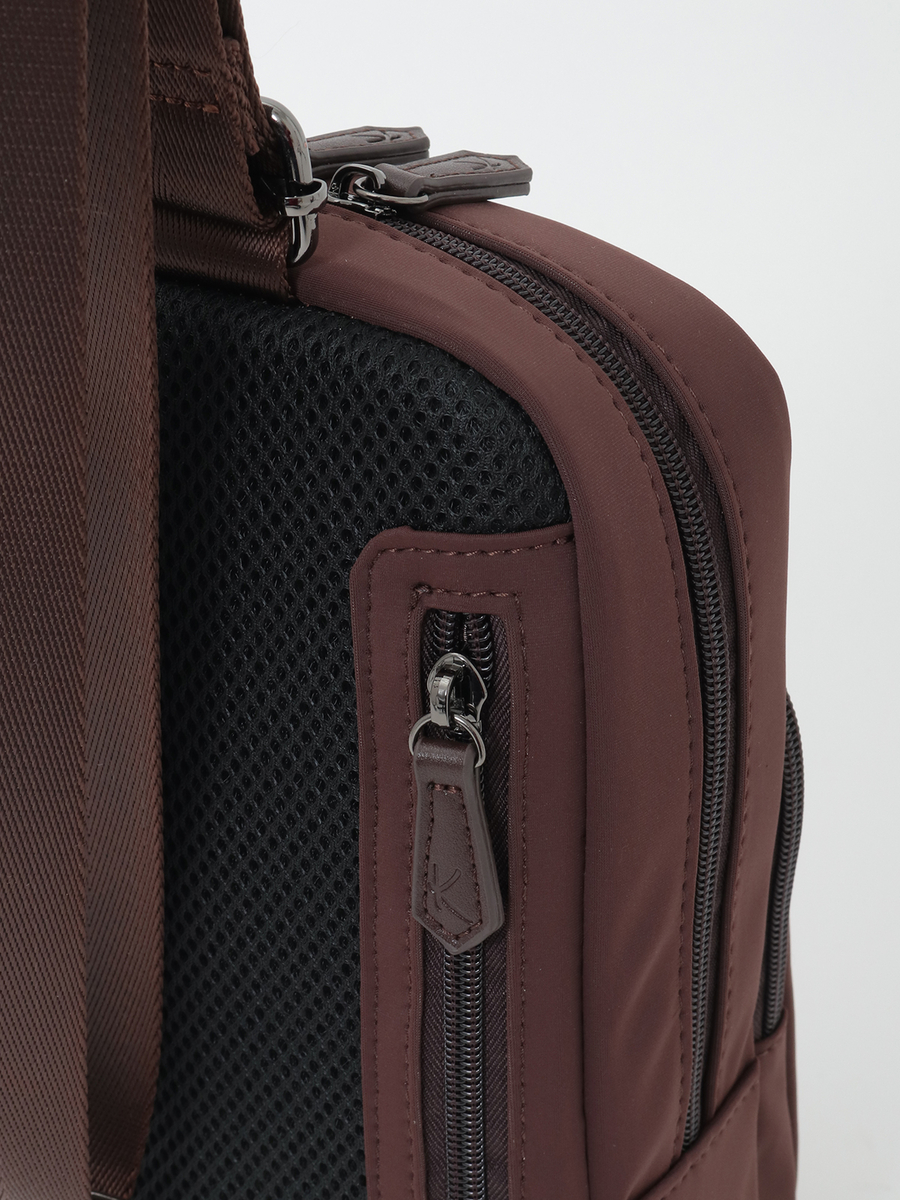 ロゴプリント機能性ボディバッグ 詳細画像 チャ 5