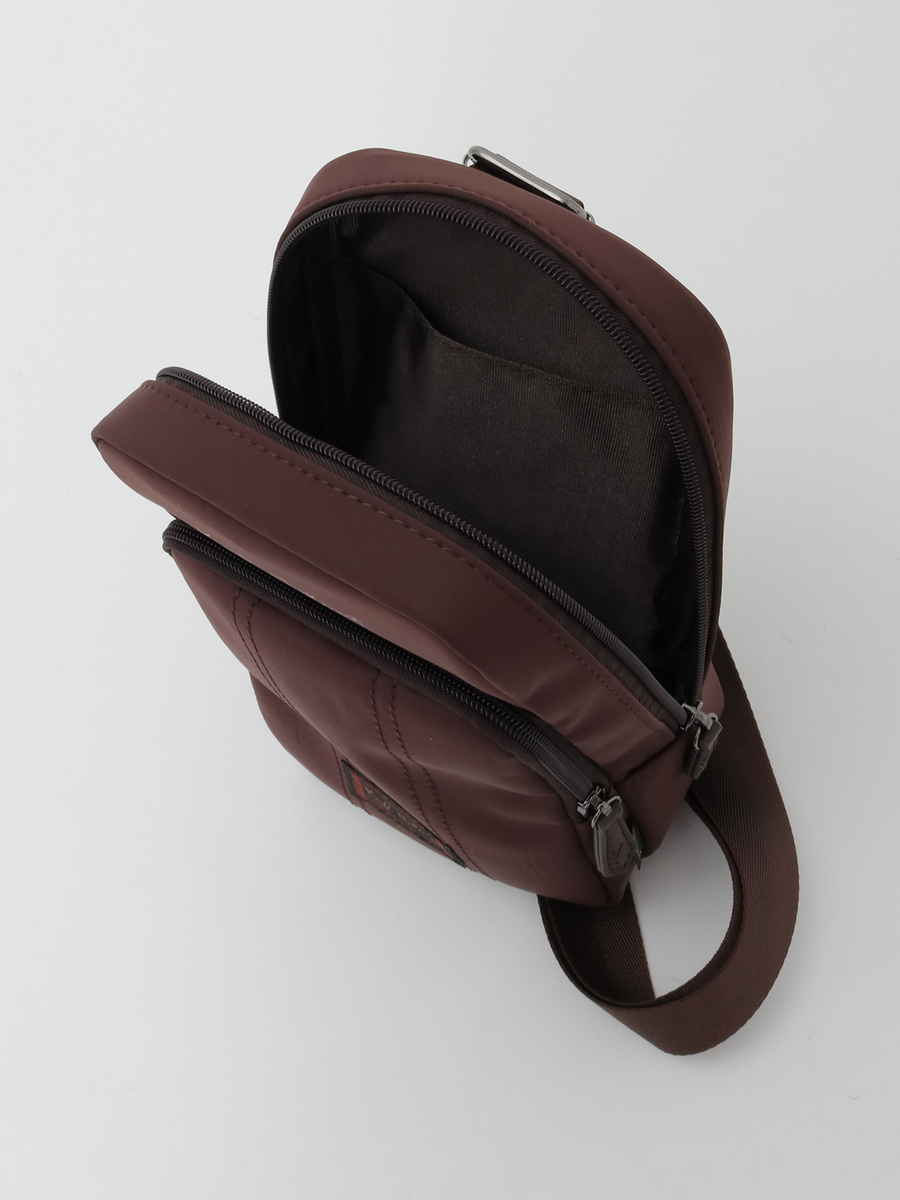 ロゴプリント機能性ボディバッグ 詳細画像 チャ 9