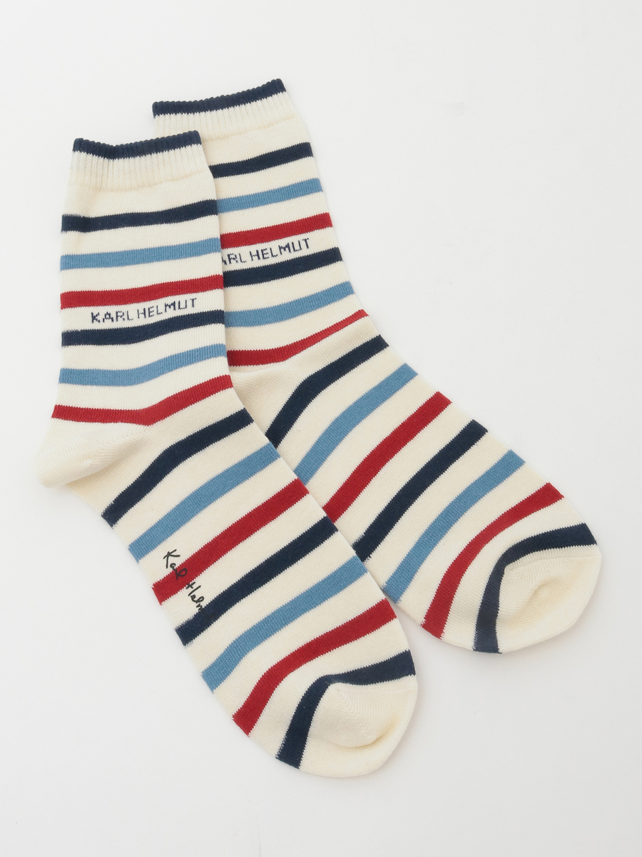 ロゴ入りマルチボーダーソックス｜ピンクハウスオフィシャル