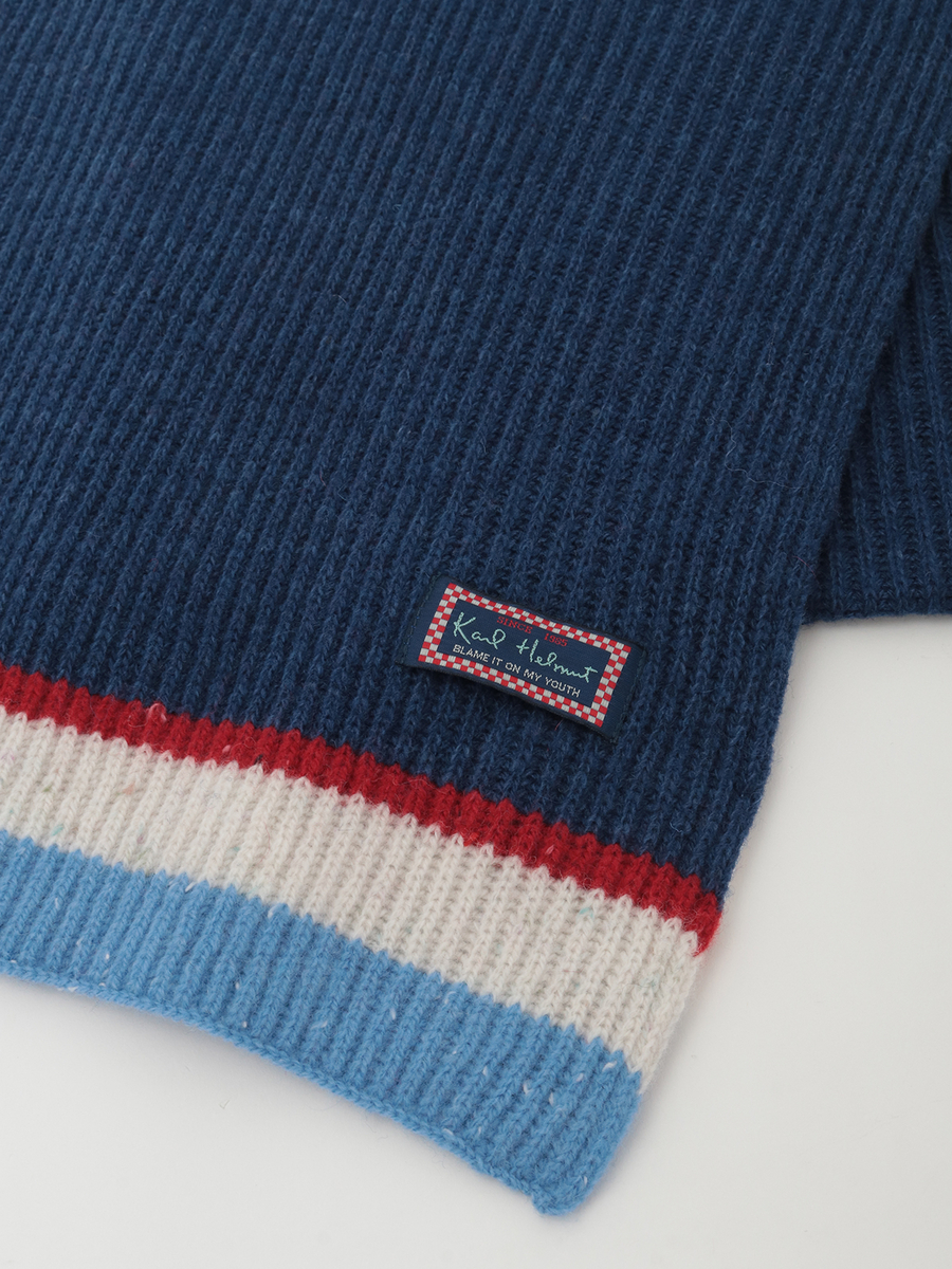 配色ライン入りマフラー 詳細画像 ネイビー 7