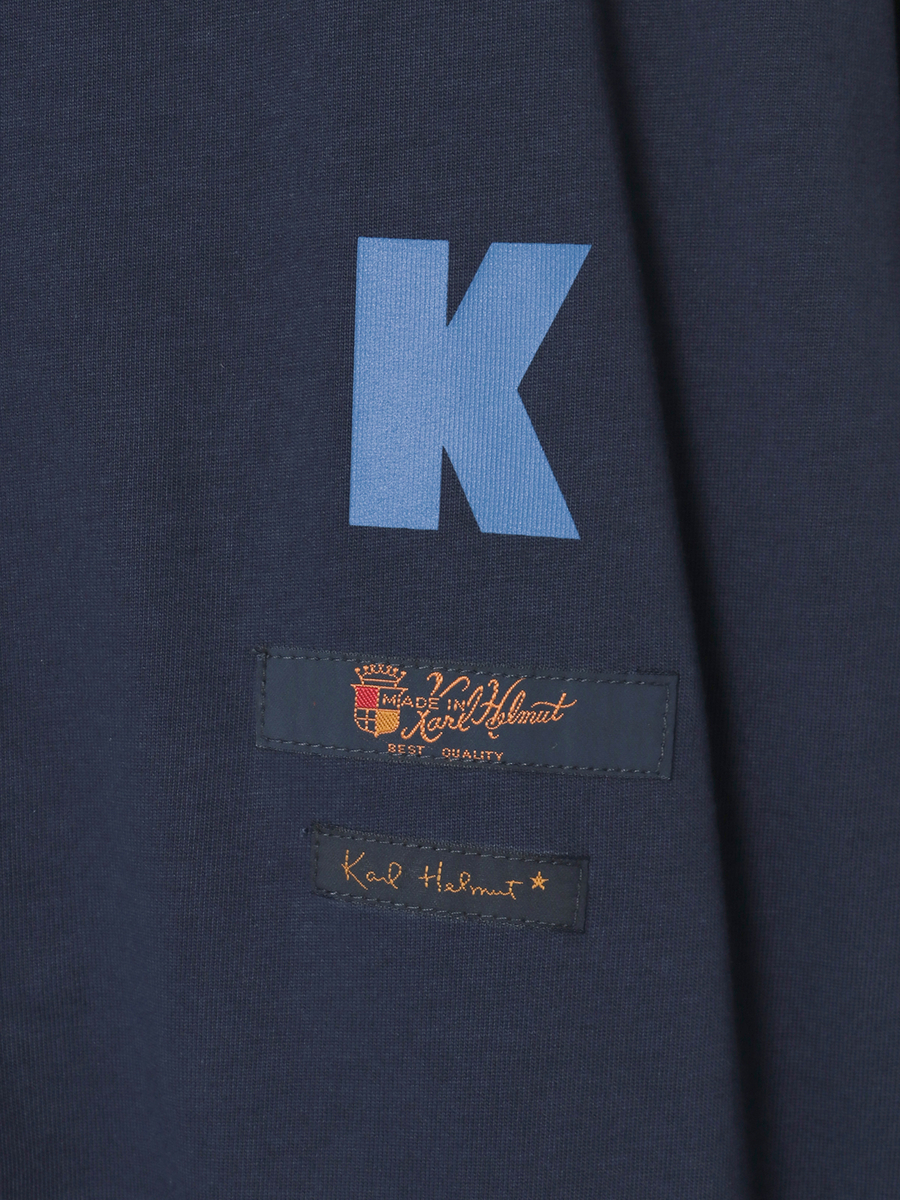 ロゴ＆ネームワッペン付き度詰め天竺ジャケット 詳細画像 トップグレー 11