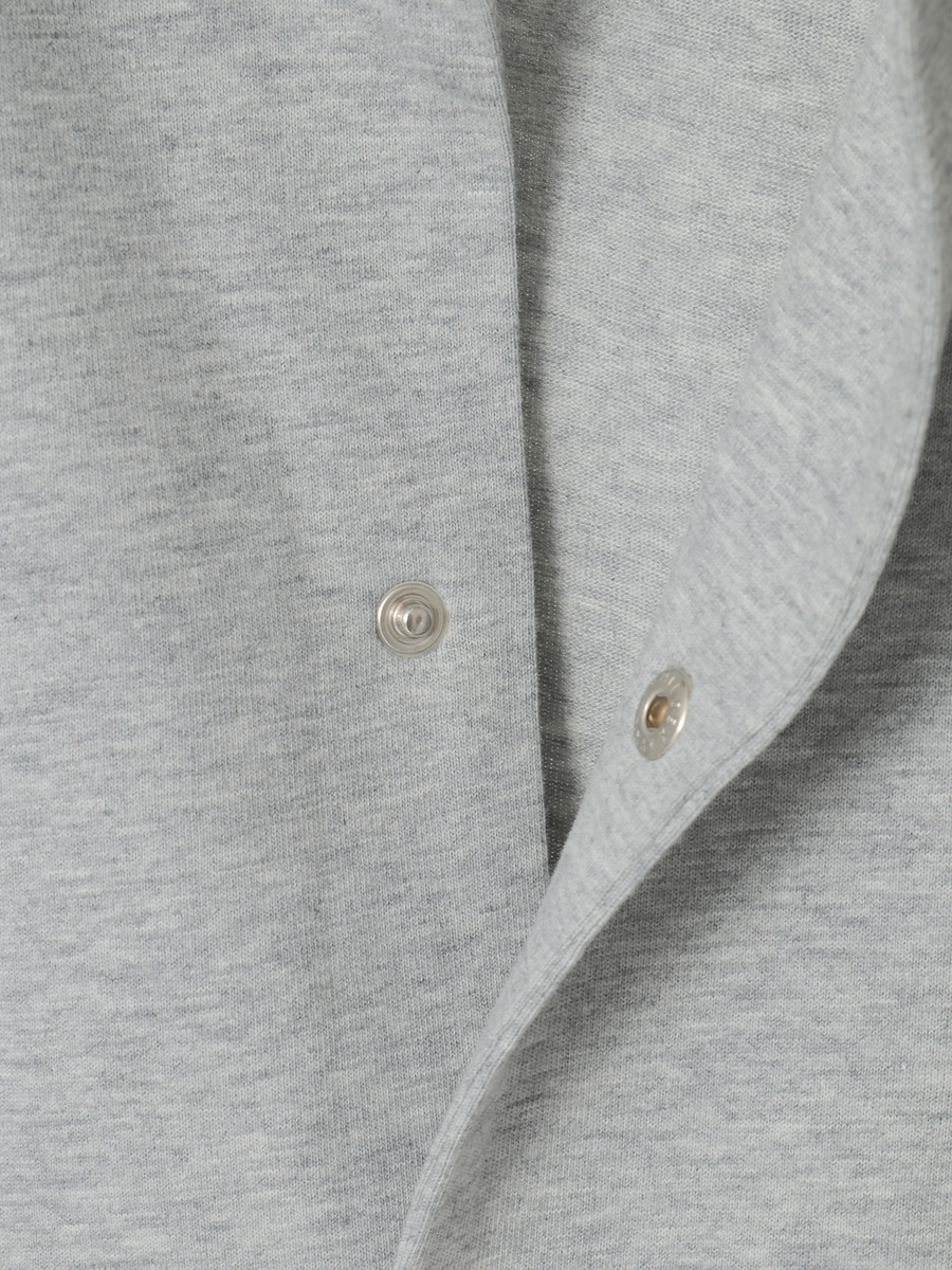 ロゴ＆ネームワッペン付き度詰め天竺ジャケット 詳細画像 トップグレー 6