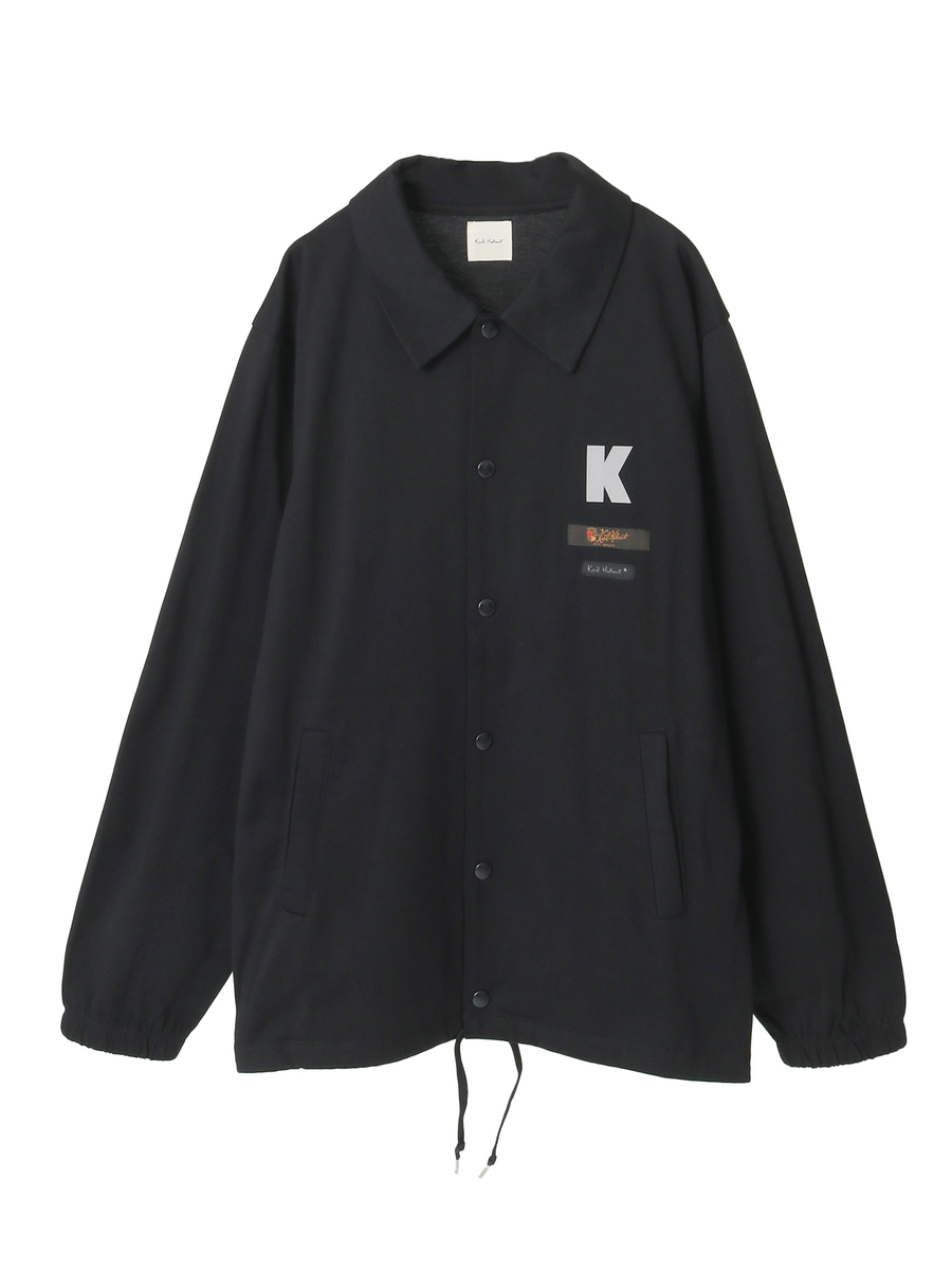 ロゴ＆ネームワッペン付き度詰め天竺ジャケット 詳細画像 クロ 1