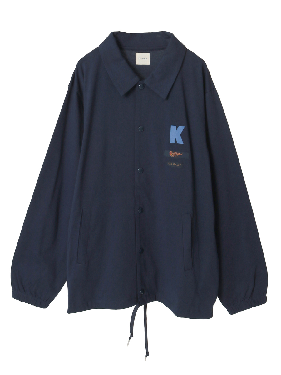 ロゴ＆ネームワッペン付き度詰め天竺ジャケット 詳細画像 ネイビー 1