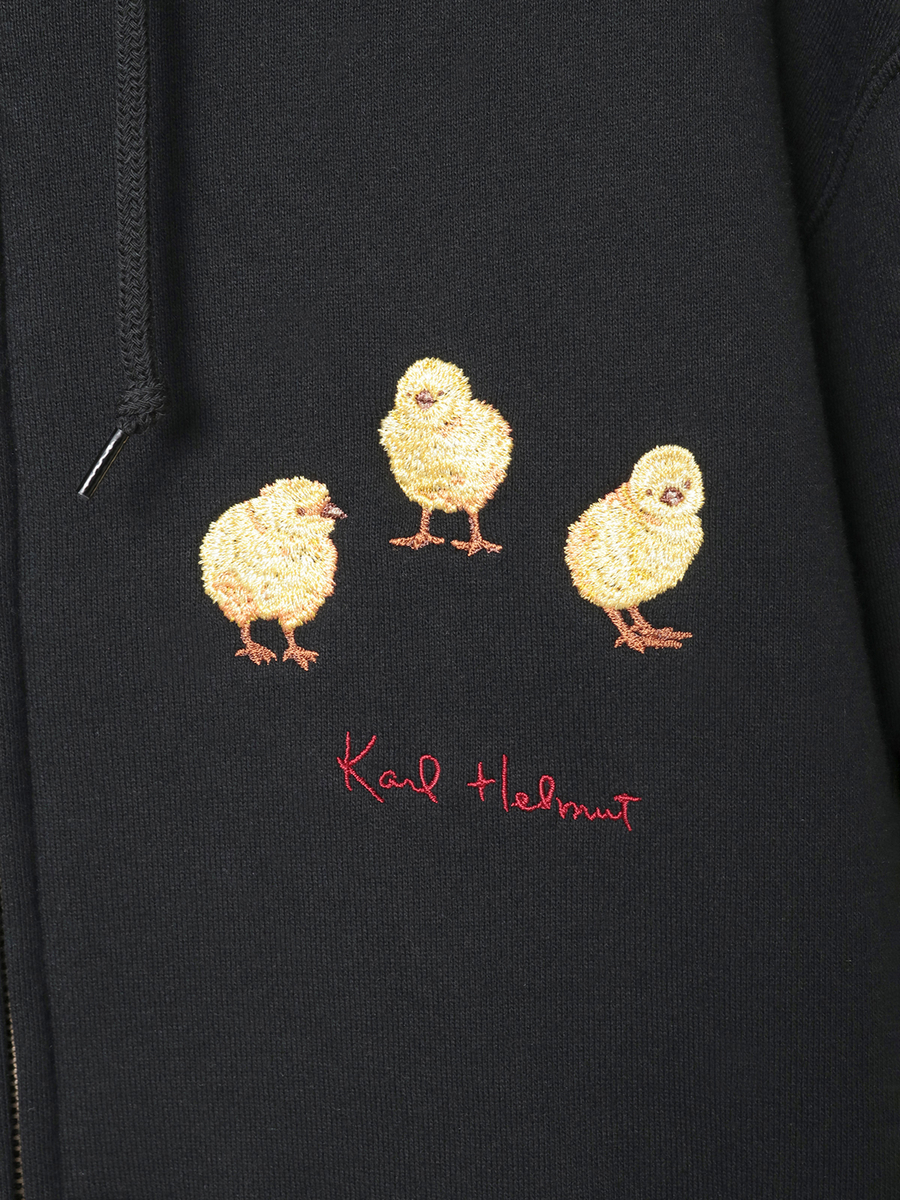 ひよこモチーフワンポイント刺繍パーカー 詳細画像 ピンク 10