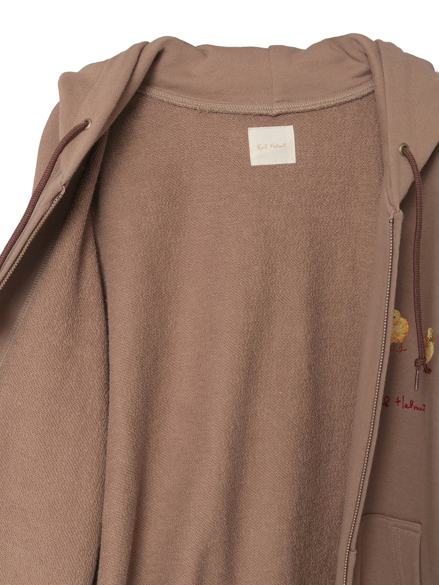 ひよこモチーフワンポイント刺繍パーカー 詳細画像 ピンク 14