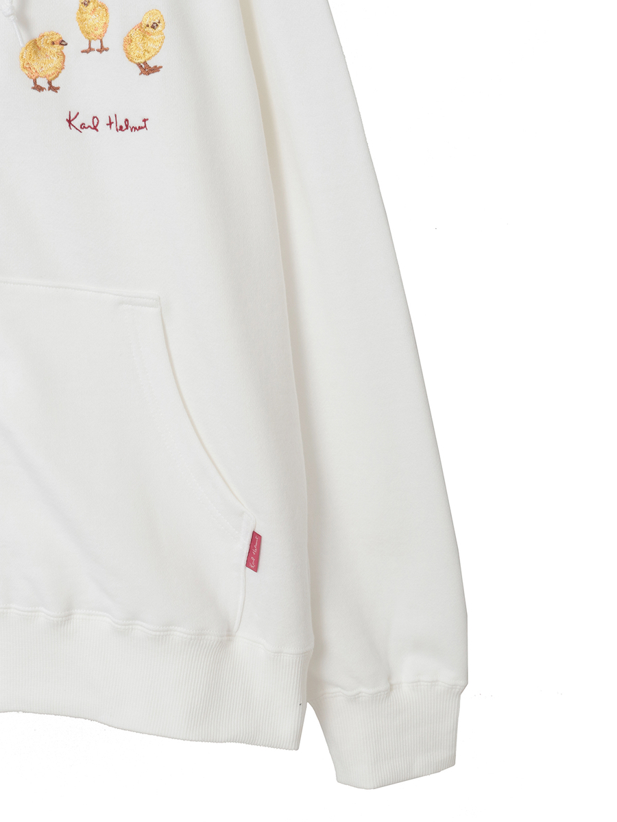 ひよこモチーフワンポイント刺繍パーカー 詳細画像 ピンク 4