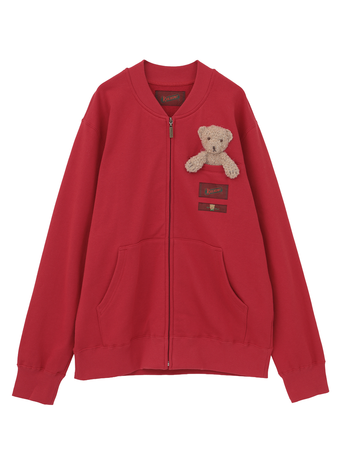 ピンクハウスー新品未使用　超美品フード付き モヘア混パーカー PINK HOUSE（ピンクハウス）の「アンティークギンガムゼッケン