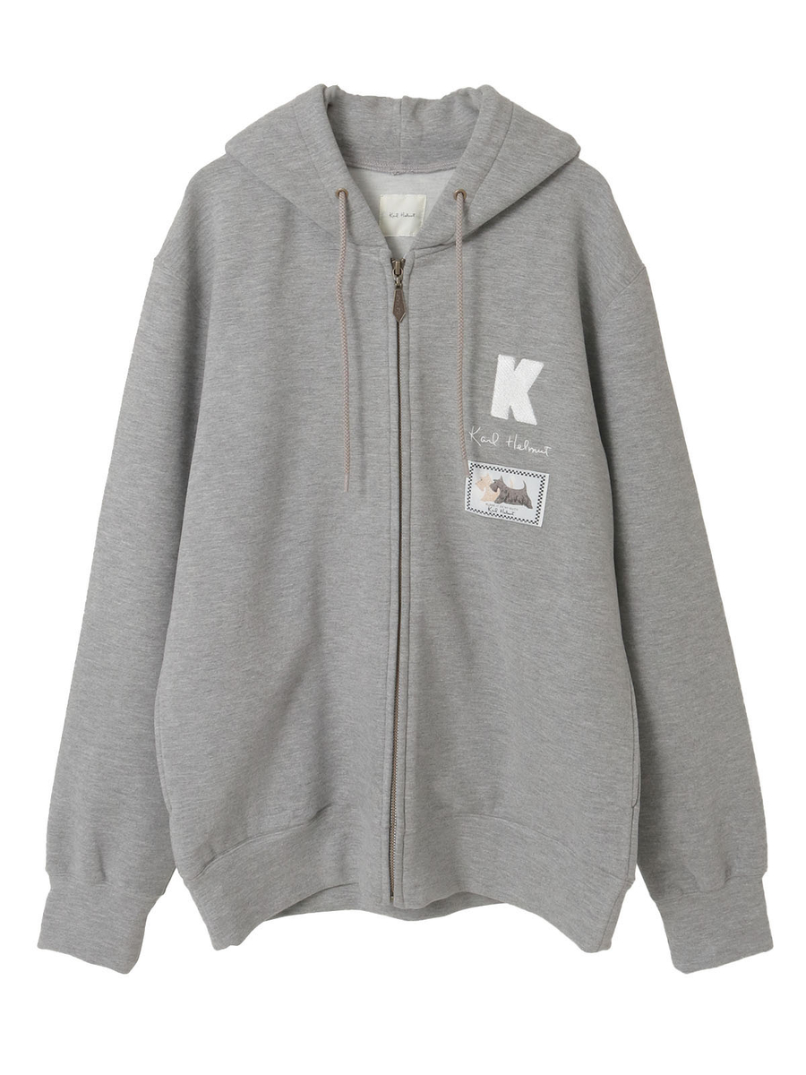 ロゴ＆ネーム使いパーカー 詳細画像 グレー 1