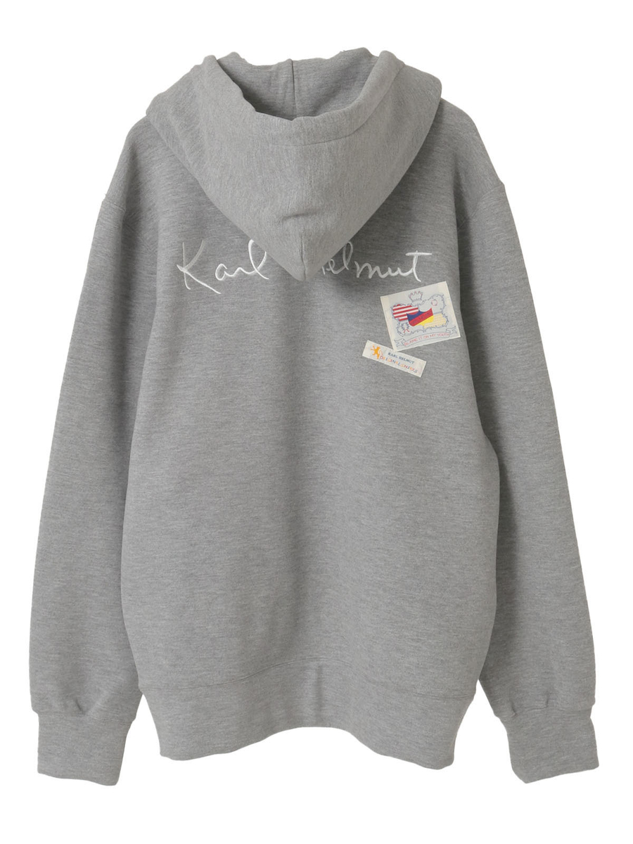 ロゴ＆ネーム使いパーカー 詳細画像 グレー 2