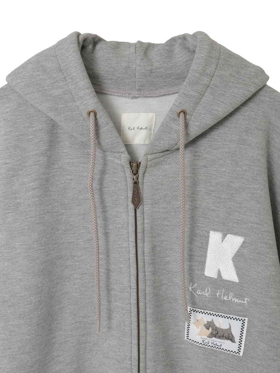 ロゴ＆ネーム使いパーカー 詳細画像 グレー 3