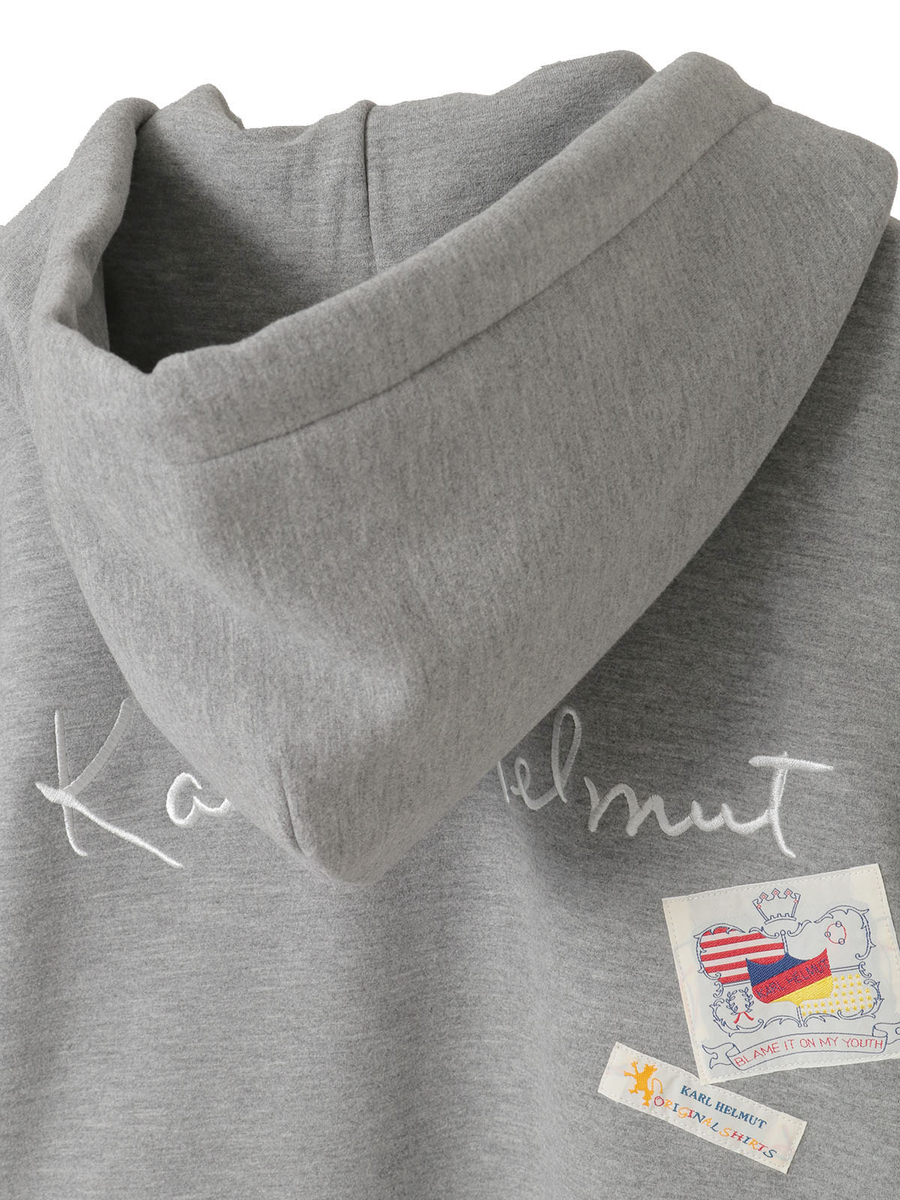 ロゴ＆ネーム使いパーカー 詳細画像 グレー 4