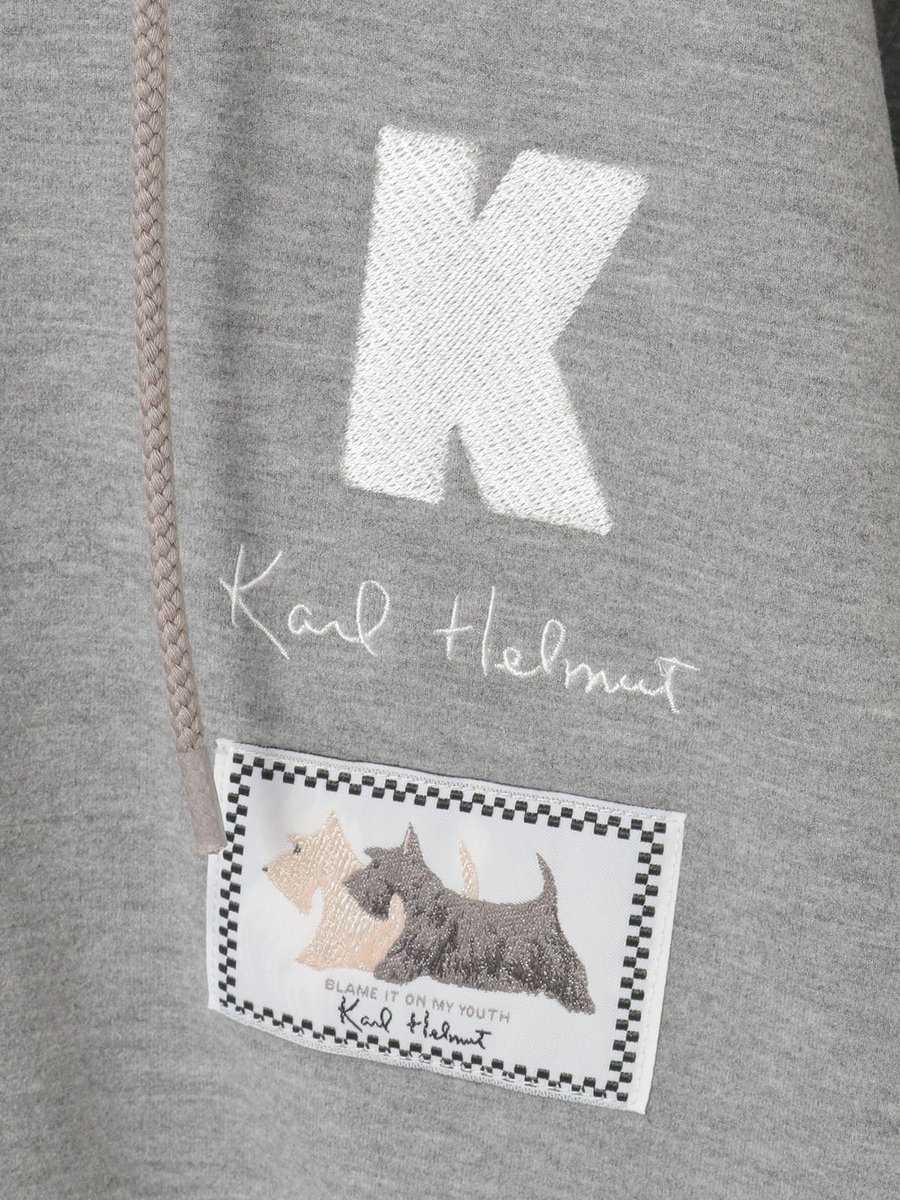 ロゴ＆ネーム使いパーカー 詳細画像 グレー 7