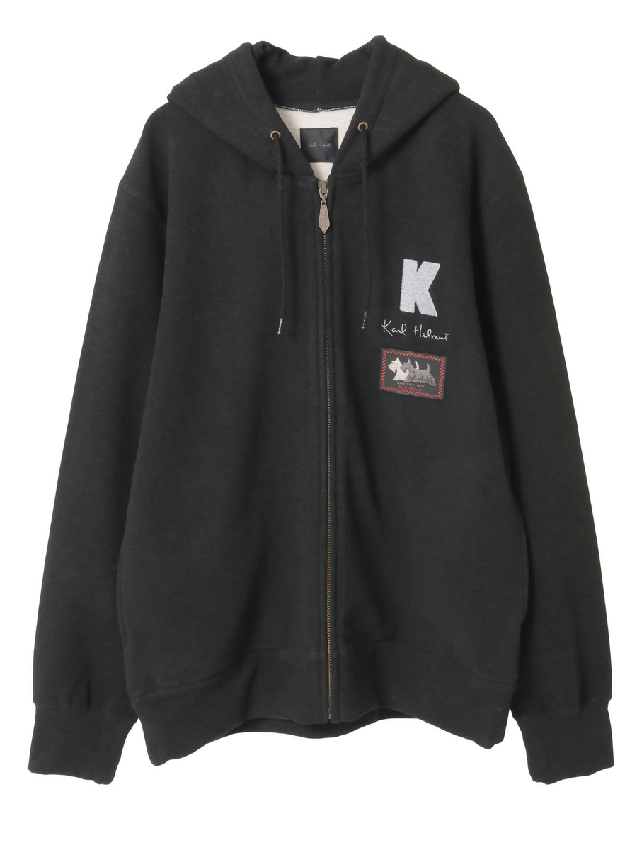 ロゴ＆ネーム使いパーカー 詳細画像 クロ 1