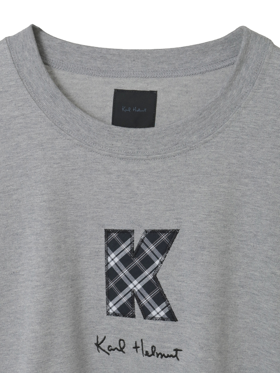 Kロゴアップリケ使いカットソー 詳細画像 ネイビー 3